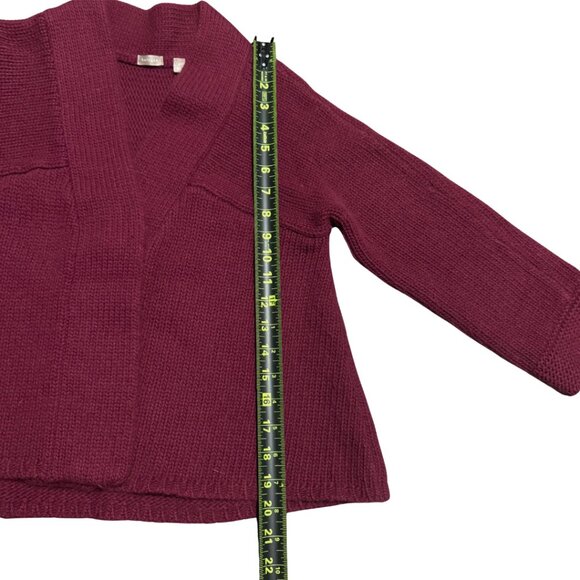 Halogen Cashmere Angora Cardigan Wine Burgundy – Women’s Small, EUC - Picture 12 of 13